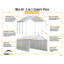 Pavillon de jardin 2 en 1 Maxap 10 po x 20 pi