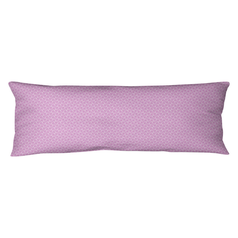 Katelyn Elizabeth Polyfill Body Pillow, Hexagonal Lattice, Light Pink