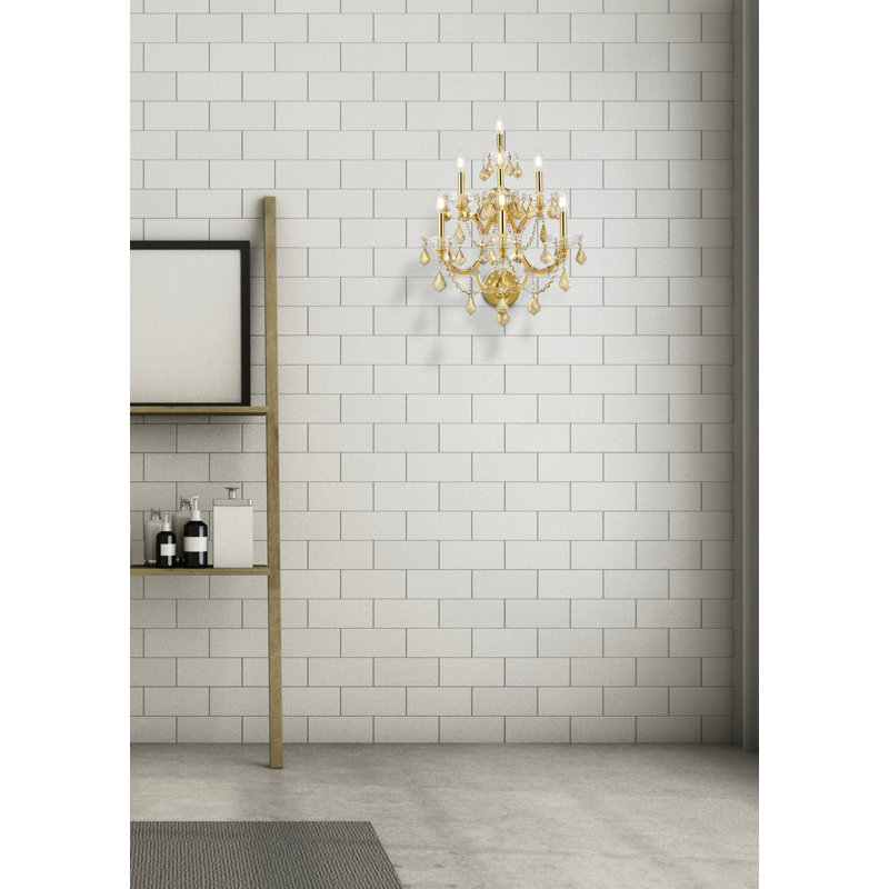 Stockard Wall Sconces, Gold, Golden Teak Smoky, Royal Cut