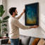 Golden Grasses Ascending Botanical - Framed Print-1413694501-1413694507