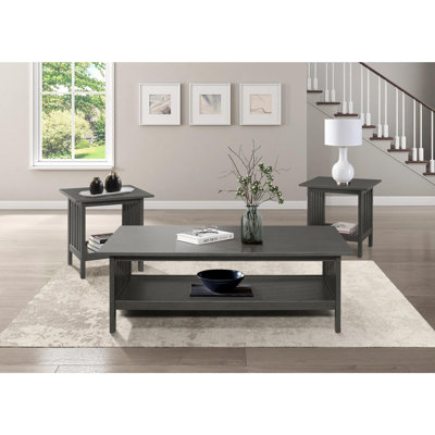 Classic Style Coffee Table and Two End Table Set