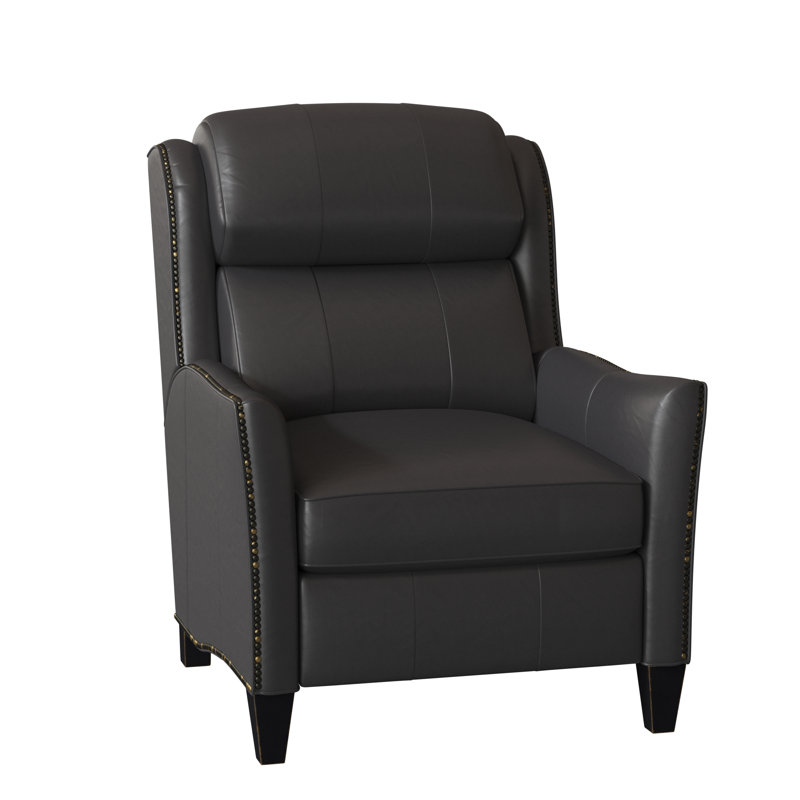 Lancaster Recliner, Outsider Raven Genuine Leather, New Classiques, Power