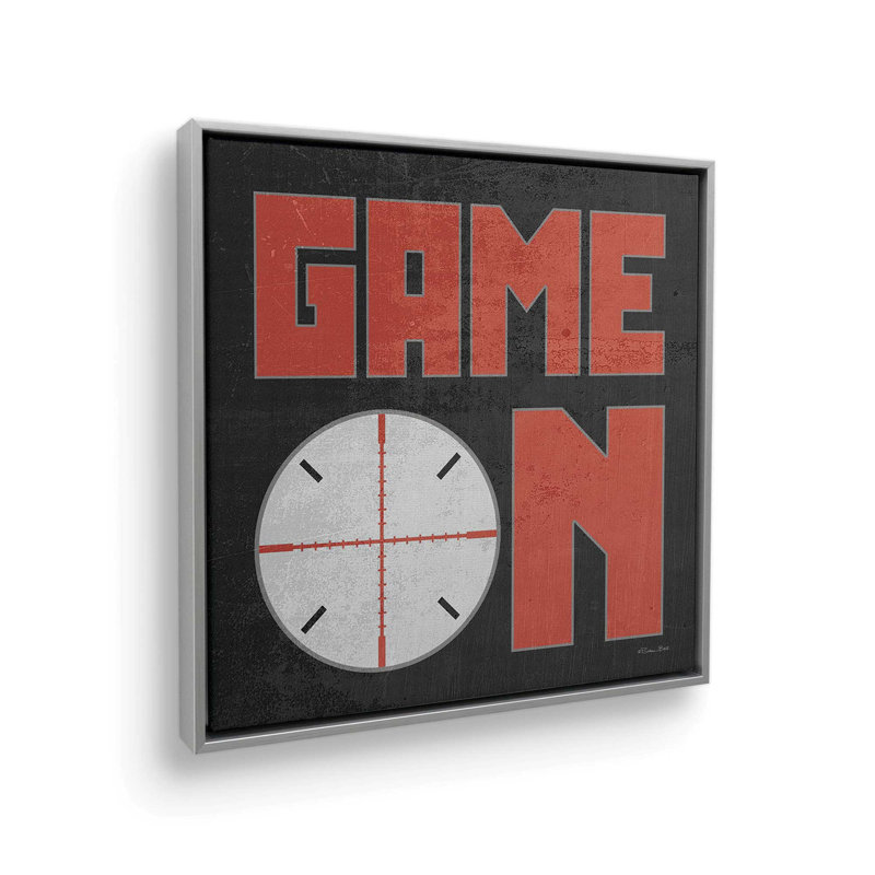 «Game On» par Susan Ball, reproduction d'art, Toile encadrée, Argent, L 20 po x H 20 po