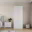 Armoire penderie avec tiroirs Chayton