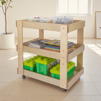 Manufactured Wood Utility Cart
