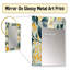 Motif floral Aulon jaune et bleu sarcelle à motif vichy - grand miroir floral, miroir mural décoratif floral, impression d'art en métal-615799686