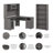 Shelonda 3 Piece Computer Desk Office Set-1575182983