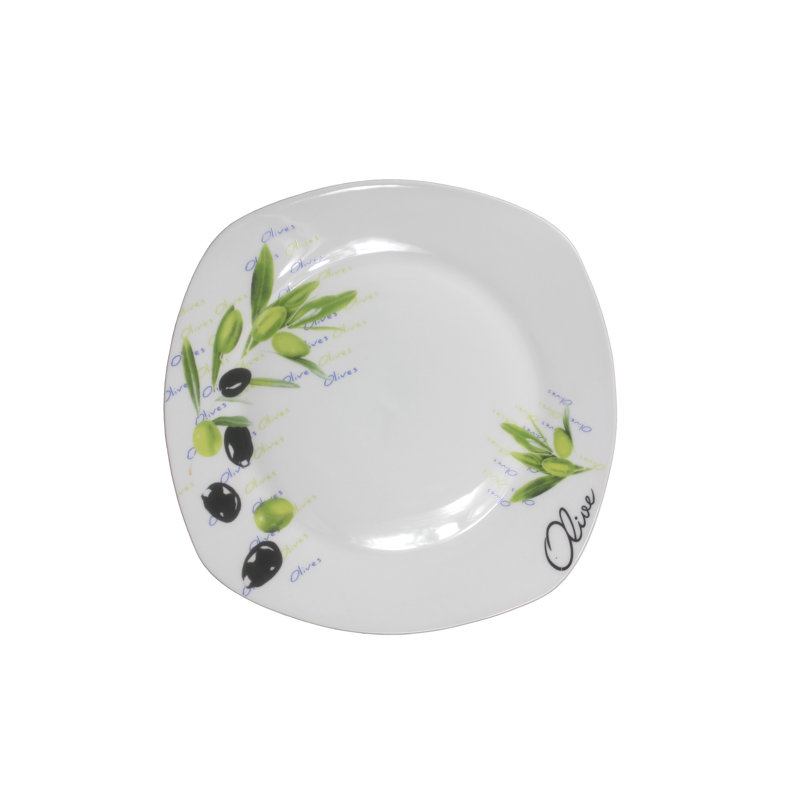 Service de table carré en porcelaine 20 pièces Lorren Home Trends, service pour 4