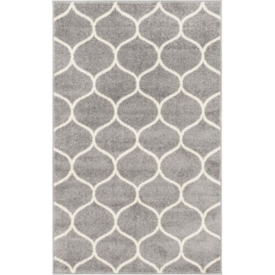 Tapis contemporain Tellaro couleur cendré
