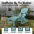 4-in-1 Multifunctional Folding Adirondack Rocking Chair with Retractable Ottoman-1731022297