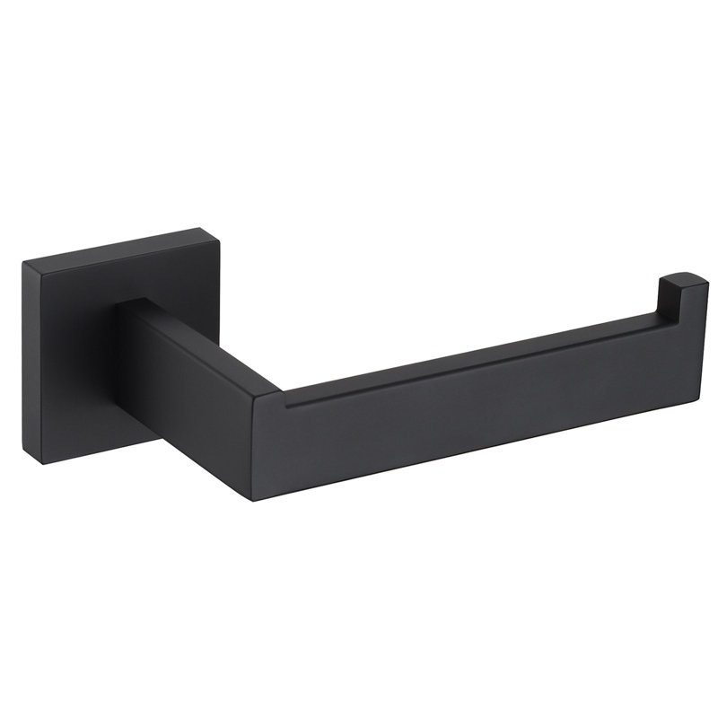 Wall Mounted Toilet Paper Holder, Matte Black
