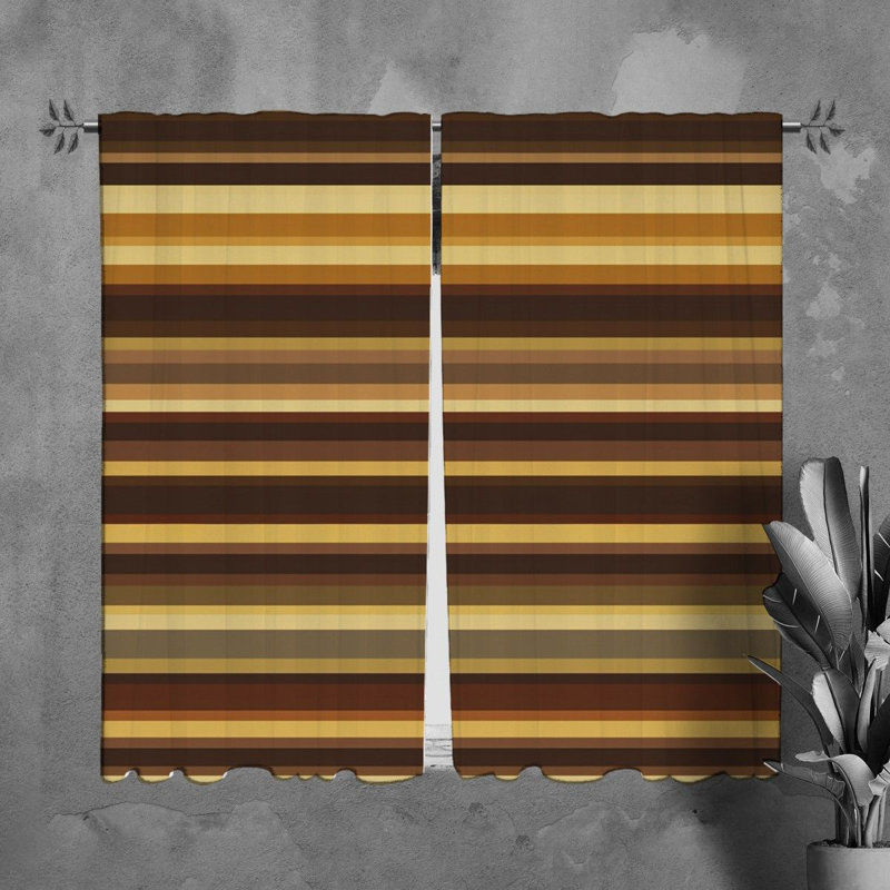 Paire de rideaux obscurcissant en polyester Kalkidan, L 20 po x L 82 po
