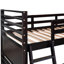 Lit superposé simple au-dessus d'un lit superposé en bois massif avec tiroirs à deux couleurs - arrangement de sommeil sûr et fiable dans un espace supplémentaire pour une solution fonctionnelle dans une chambre à coucher