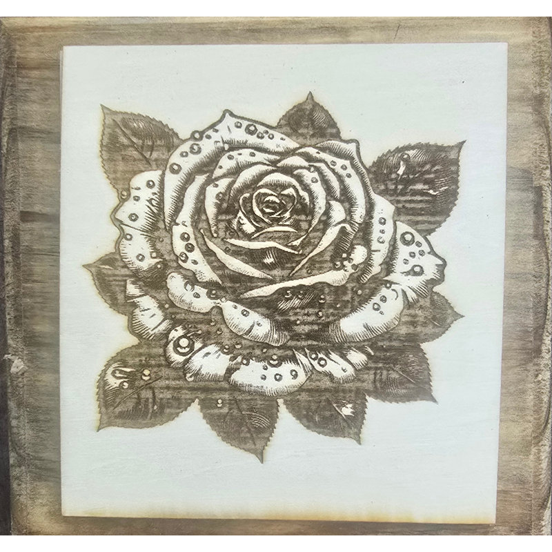 Plaque murale de rosée du matin, H 5,5 po x l 5,5 po x P 1 po