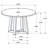 Round Marble-Like Smarttop Side End Table
