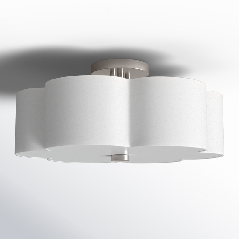 Plafonnier semi-encastré 3 lumières Vino, H 8,5 po x l 15 po x P 15 po
