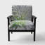 «Havala - Flower Cleome Splash II - Fauteuil d'appoint rembourré traditionnel