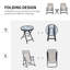 Ensemble de chaises berçantes 3 pièces Outsunny