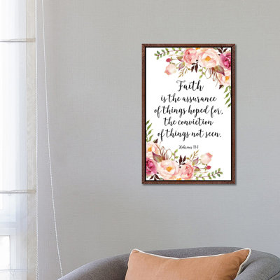Hebrews 11:1 - Print on Canvas