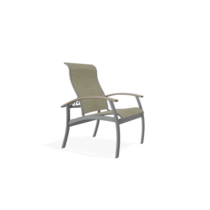 Askar Premium All-Weather Wicker Outdoor Dining Armchair with Cushion, Desert, Textured Graphite, Bristol Taupe Sunbrella®