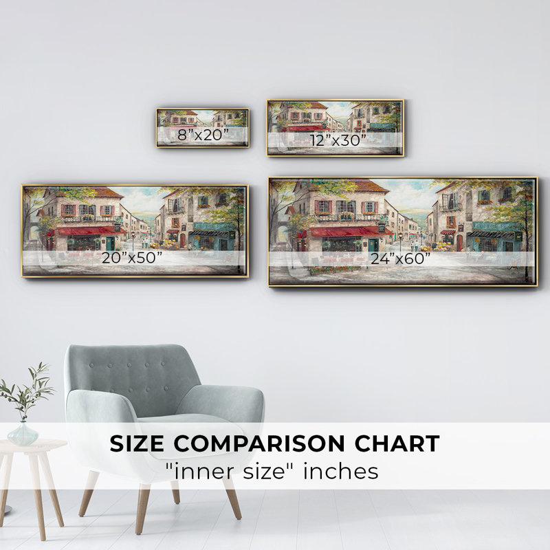 Happy Hour- Framed Canvas, 20" H x 50" W