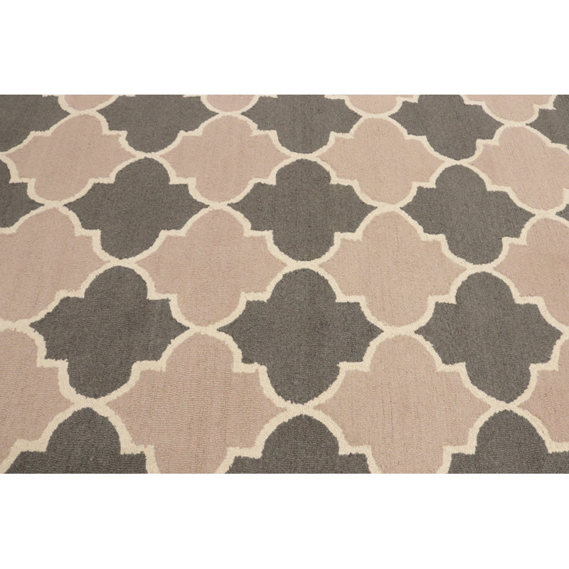Tapis moderne multicolore touffeté à la main Algonac