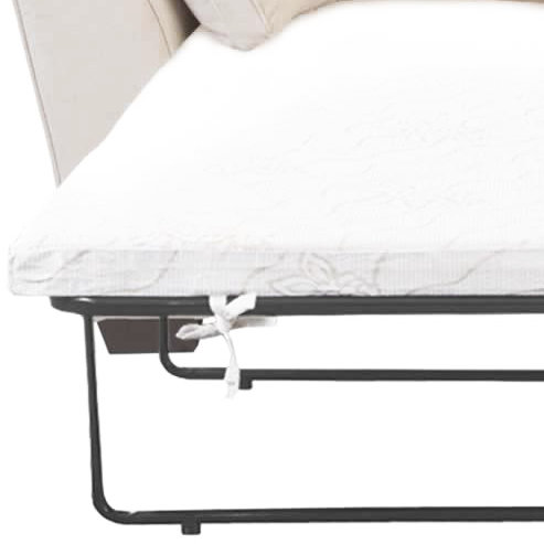Bulma 2 Seater Sofa Bed, Silver Polyester Blend