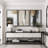 Grunge Abstract Paint Stroke Effect Tan Gray Neutral Organic Modern Pictures Framed Canvas Abstract Living Room Wall Art Painting Print-119460493-73227845