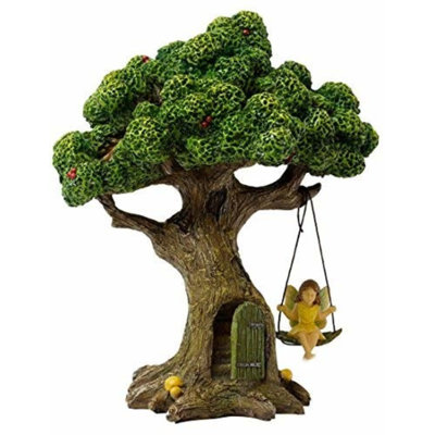 Venezia Fairy Garden Statue, Tree Swinging Fairy