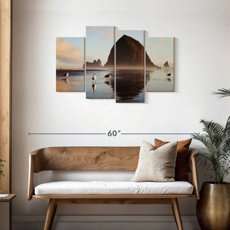 Gillard Haystack Rock Seagulls, 27" H x 43" W