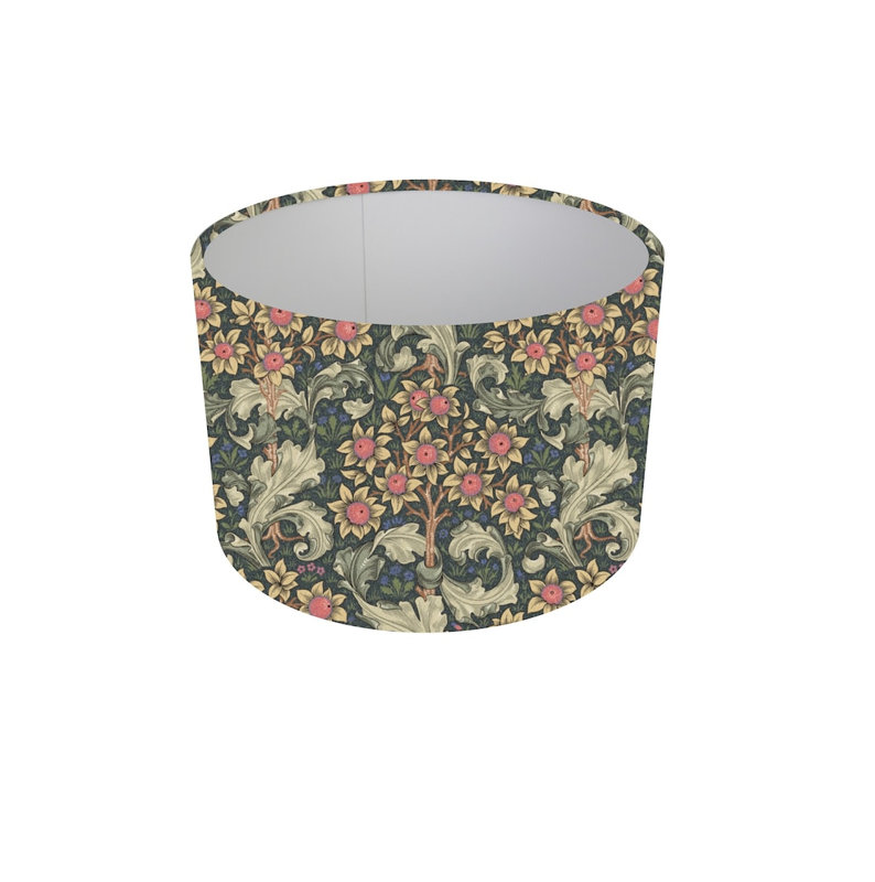Cotton Drum Pendant Shade ( Screw On ), 7cm H x 8cm W x 8cm D