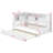 Twin Size Wood Daybed With Storage Shelves, USB And Trundle-1161968816
