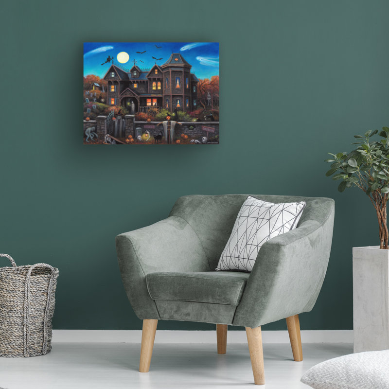 Art sur toile «Bachelor John Zaccheo Haunted Mansion», H 14 po x l 19 po