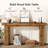 Solid Wood 63-Inch Sofa Console Table