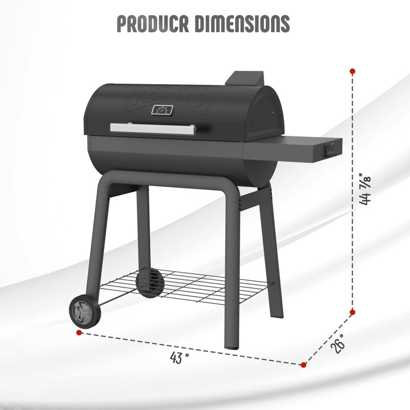 Barbecue au charbon Feasto avec barbecue pliable