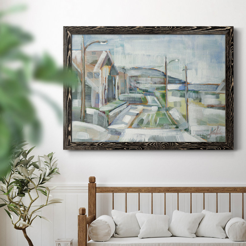 The Road Now - Cadre photo, reproduction d'art sur toile, Cadre noir, H 27,5 po x l 37,5 po x P 1 po