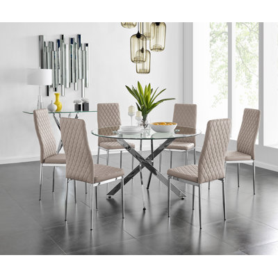 Eubanks Dining Set with 6 Chairs