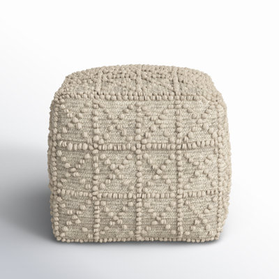 Beckett 17.7" Wide Square Pouf Ottoman by Joss & Main