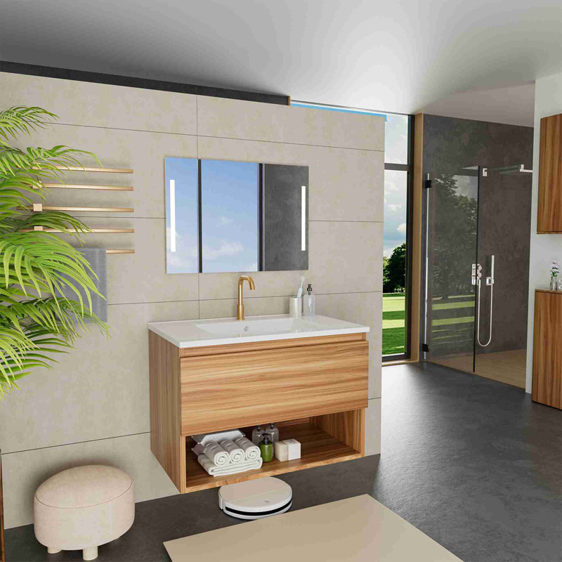 Meuble-lavabo flottant, 29"