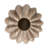 Buff Marble Ribbed Taper Holder