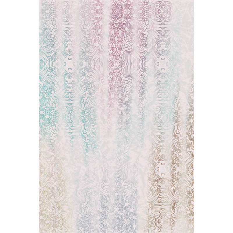 Luxurious Velvet Area Rug, 5.2 x 7.5 ft | 100% Velvet Fabric, 100% Cotton Sole, 0.4 in Pile Height | Antibacterial, Non-Slip, Machine Washable | Elegant 3D Digital Print, Perfect for Living Room & Bedroom Décor