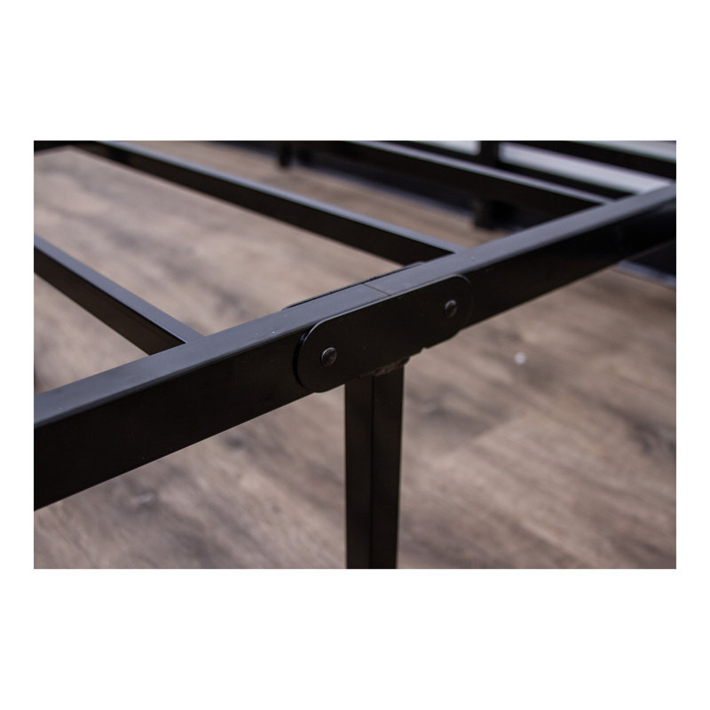 Sommier plateforme moderne en acier noir