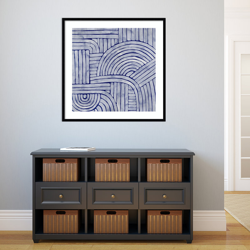 Roaming II by Urban Road, 33" H x 33" W x 1'' D, Black Framed