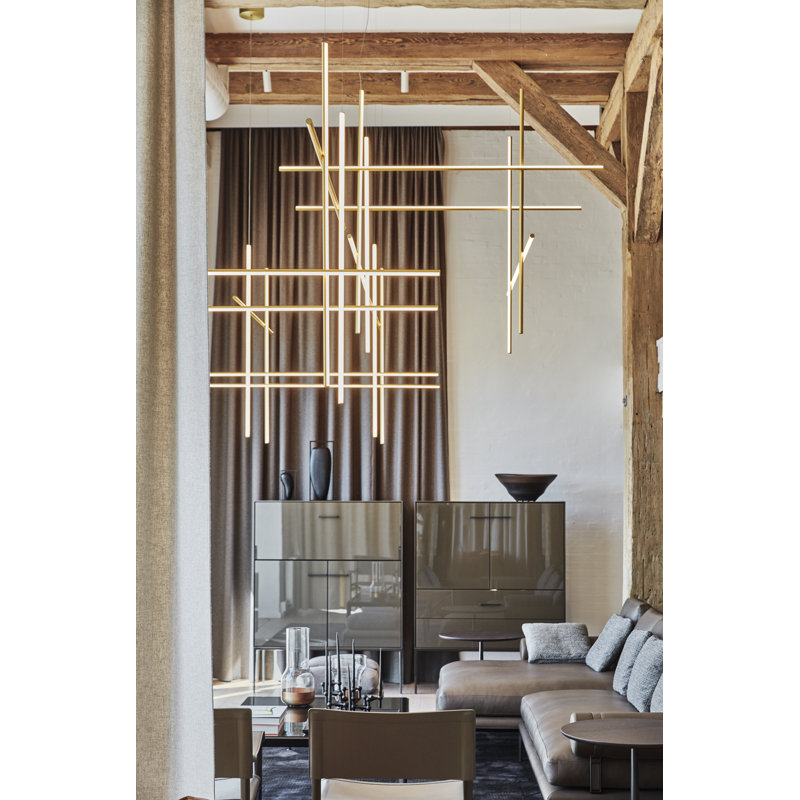 Coordinates 3 - Light Unique/Statement Modern Linear LED Pendant