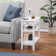 Carbin 24'' Tall End Table with 1 Drawer and Built in Outlets