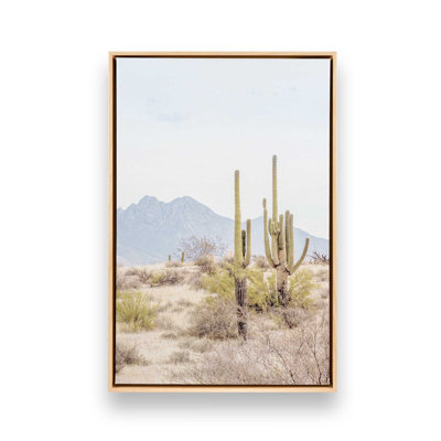 Impression sur toile roulée Mountain Cactus Scene