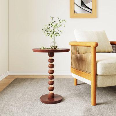 Table d'appoint en bois, table de bout ronde pour le salon
