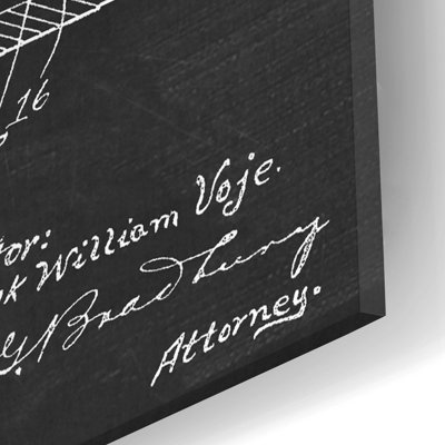 " Billard Cue Blueprint Patent Chalkboard "