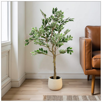 Ficus artificiel avec pot
