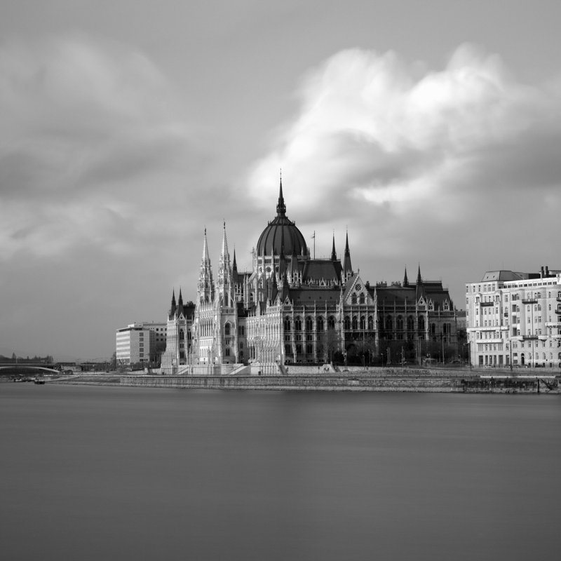 Hungarian Parliament Building - Wrapped Canvas Print, 122cm H x 122cm W